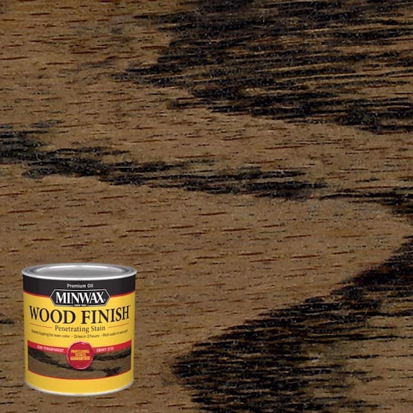 Minwax Wood Finish Semi-Transparent Ebony Oil-Based Penetrating Wood Stain 1/2 pt 227184444 - main